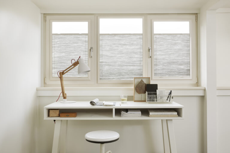 dupli plissé tussen glaslatten