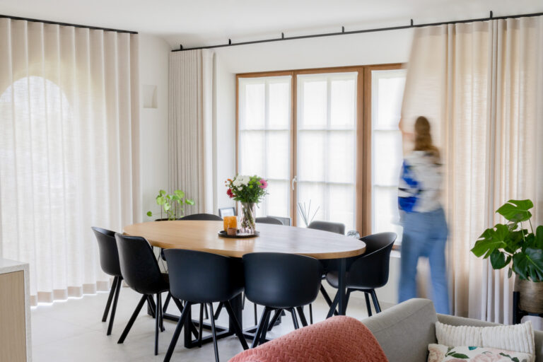 shadow zand panelen op het raam verdeling rail pendels (2)